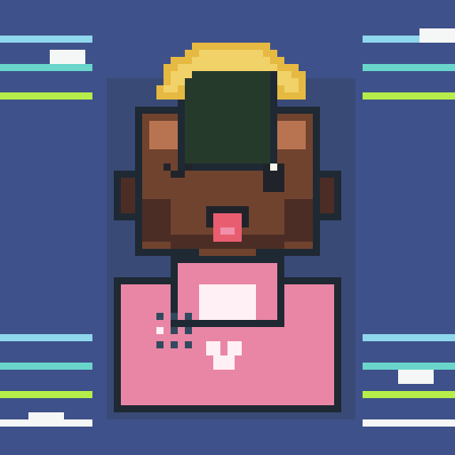 Clothing trait hoodie_blush_heart, shown on a Humble Guy