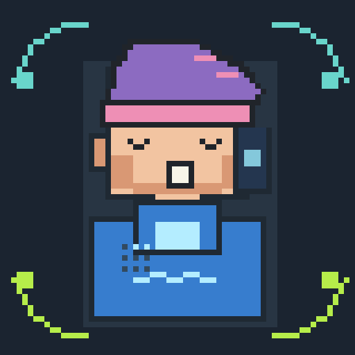Clothing trait hoodie_cobalt_wave, shown on a Humble Guy
