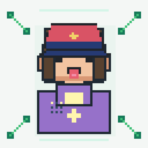 Clothing trait hoodie_lilac_star, shown on a Humble Guy