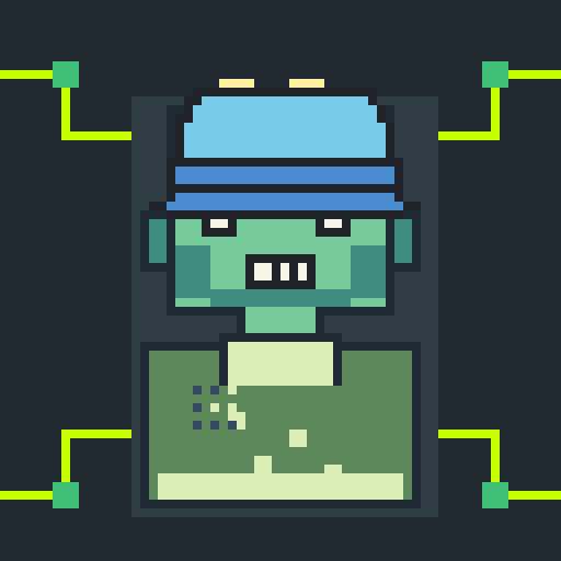 Clothing trait sweater_fern_dot, shown on a Humble Guy
