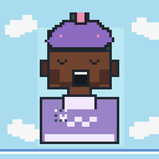 Clothing trait sweater_lavender_zig, shown on a Humble Guy