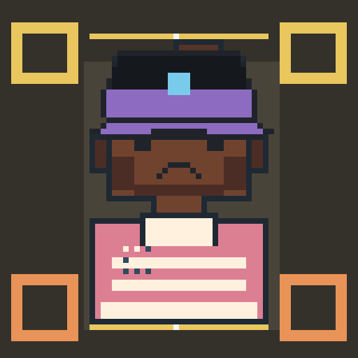 Clothing trait sweater_rose_stripe, shown on a Humble Guy