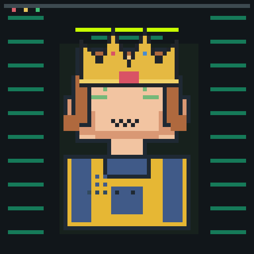 Hair trait flipped_ends, shown on a Humble Guy