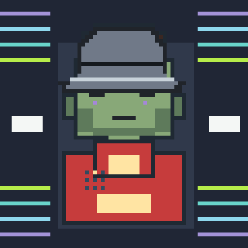 Headwear trait fedora, shown on a Humble Guy