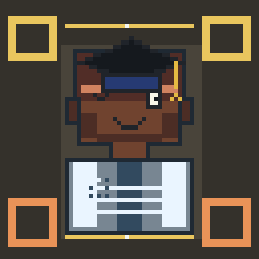 Headwear trait graduation_cap, shown on a Humble Guy