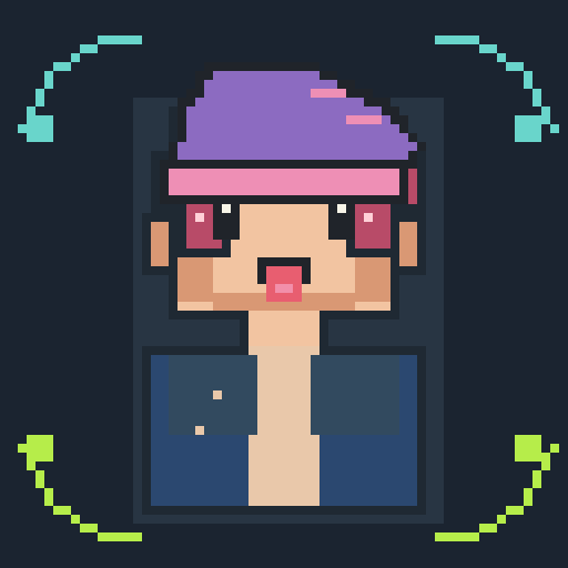 Headwear trait slouch_beanie, shown on a Humble Guy