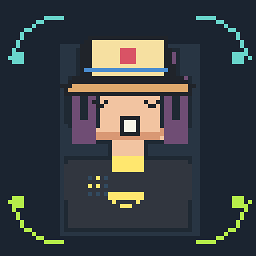 Headwear trait straw_boater, shown on a Humble Guy